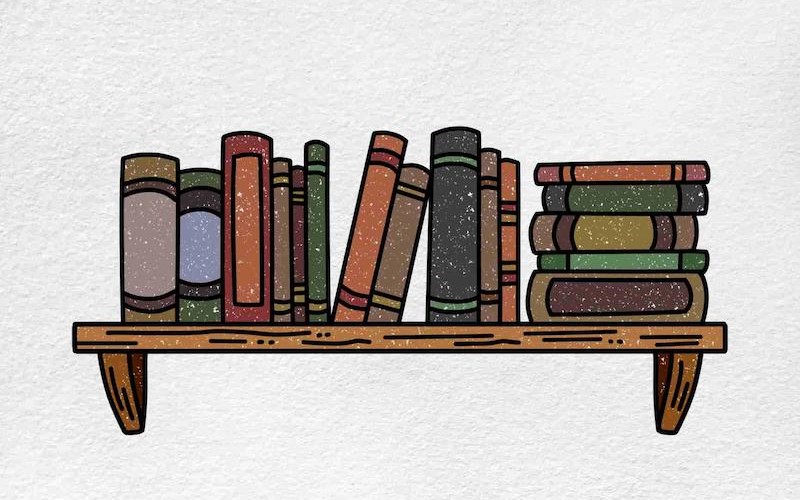 How to Draw a Bookshelf: A Step-by-Step Guide