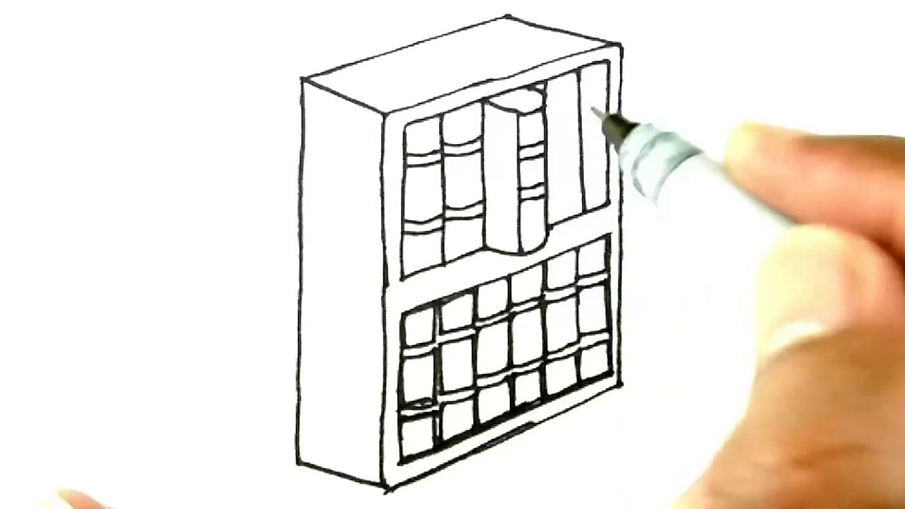 How to Draw A Bookshelf